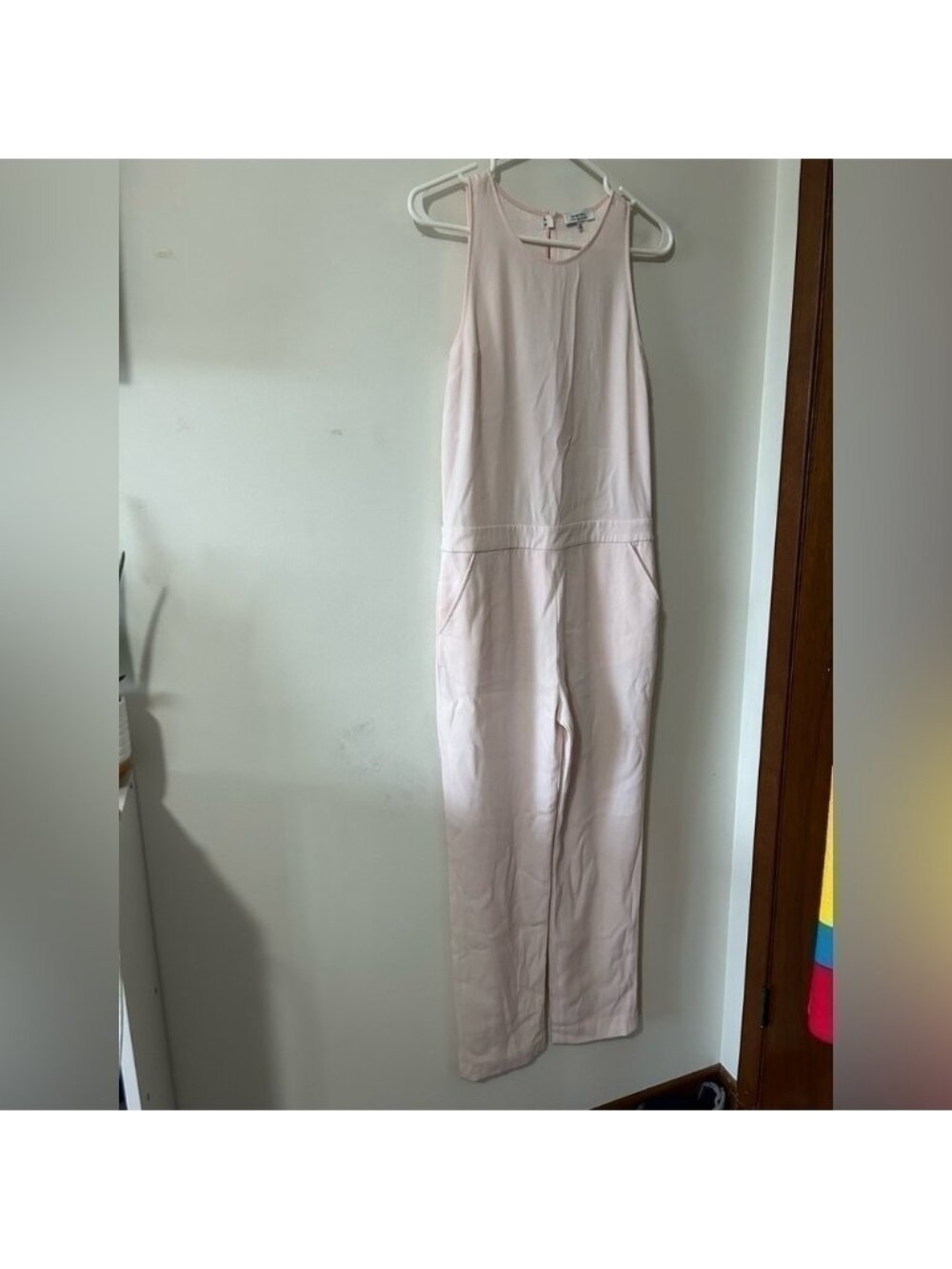 Babaton Branson Sleeveless Pink Jumpsuit